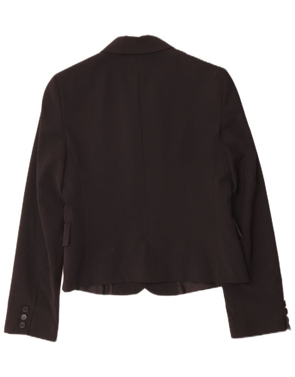 Giacca blazer a 3 bottoni da donna BENETTON IT 44 poliestere medio nero