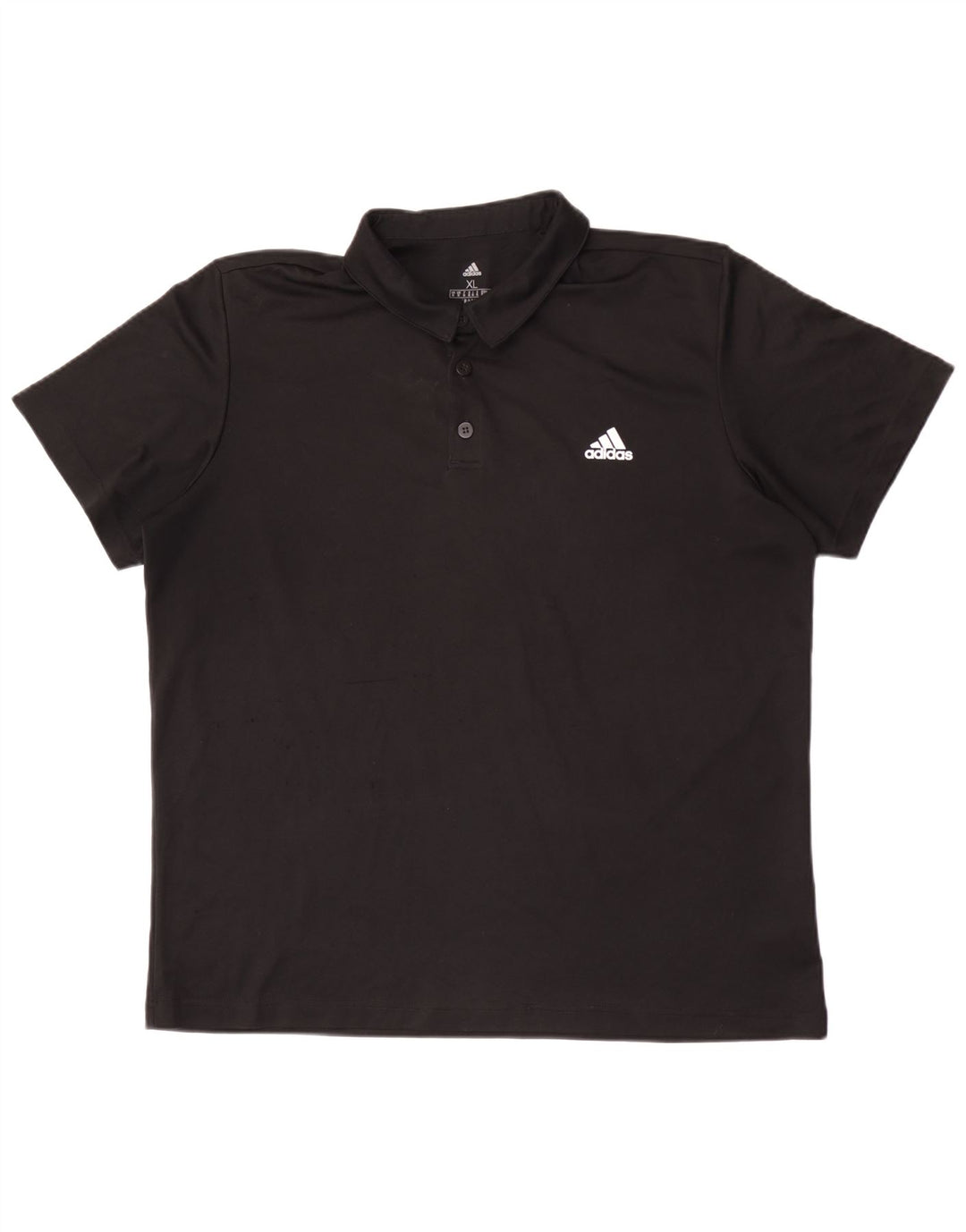 Polo Adidas Aeroready da uomo XL in poliestere nero