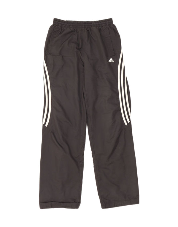 Pantaloni della tuta da ragazzo Adidas 15-16 anni in poliestere nero