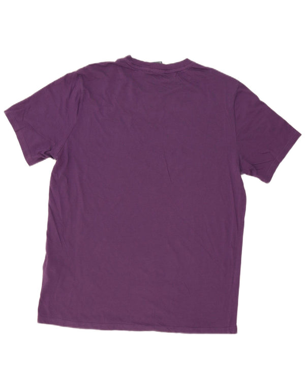 T-shirt da uomo Champion Top 2XL cotone viola