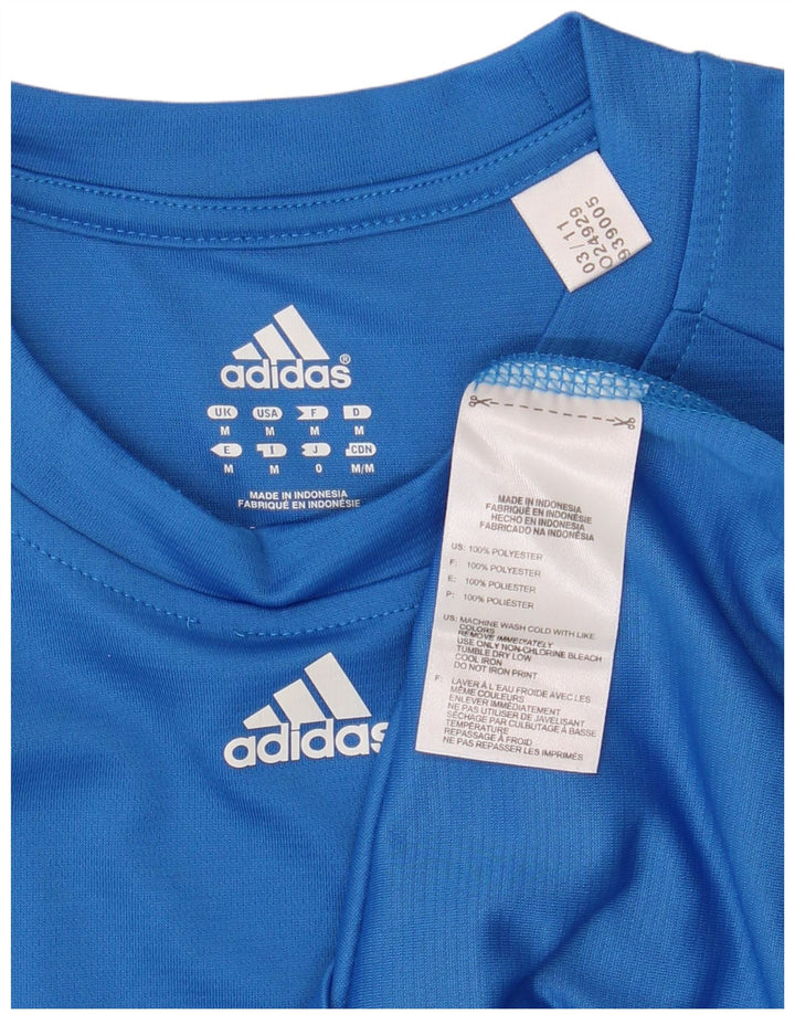 T-shirt da uomo ADIDAS Top blu medio in poliestere