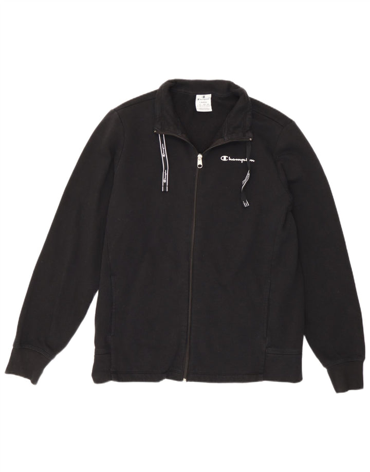 Giacca da tuta da donna Champion UK 16 grande cotone nero