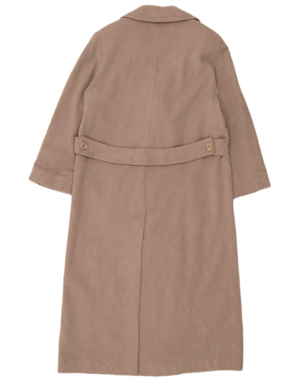 Cappotto doppiopetto da donna Marks & Spencer UK 12 Lana beige medio