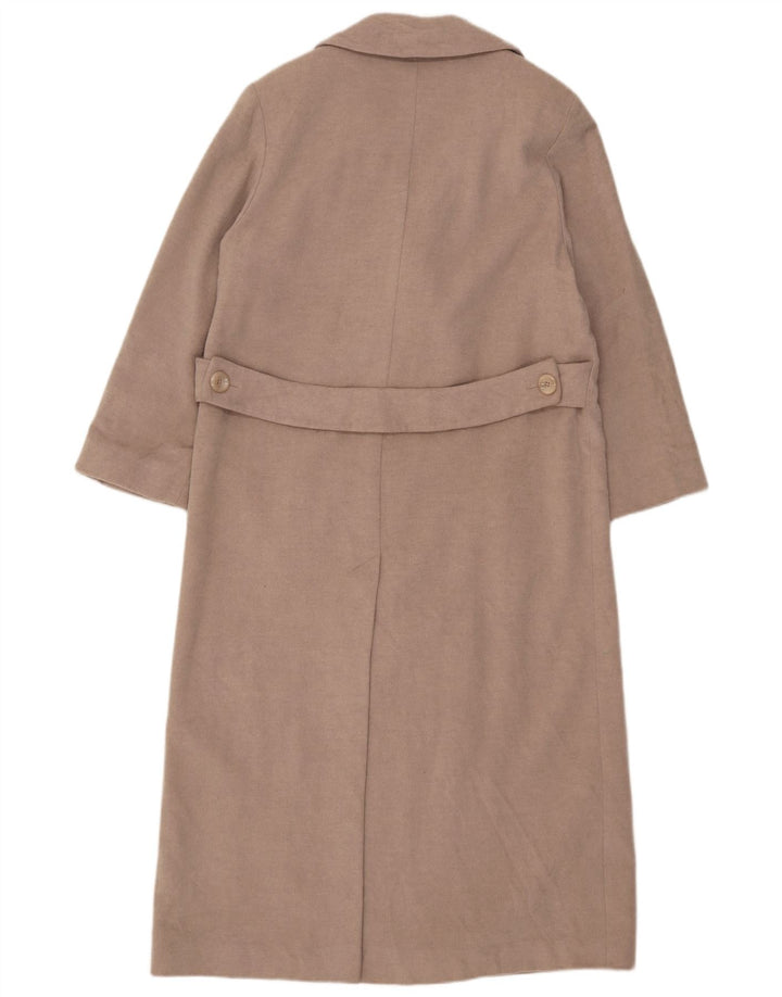 Cappotto doppiopetto da donna Marks & Spencer UK 12 Lana beige medio