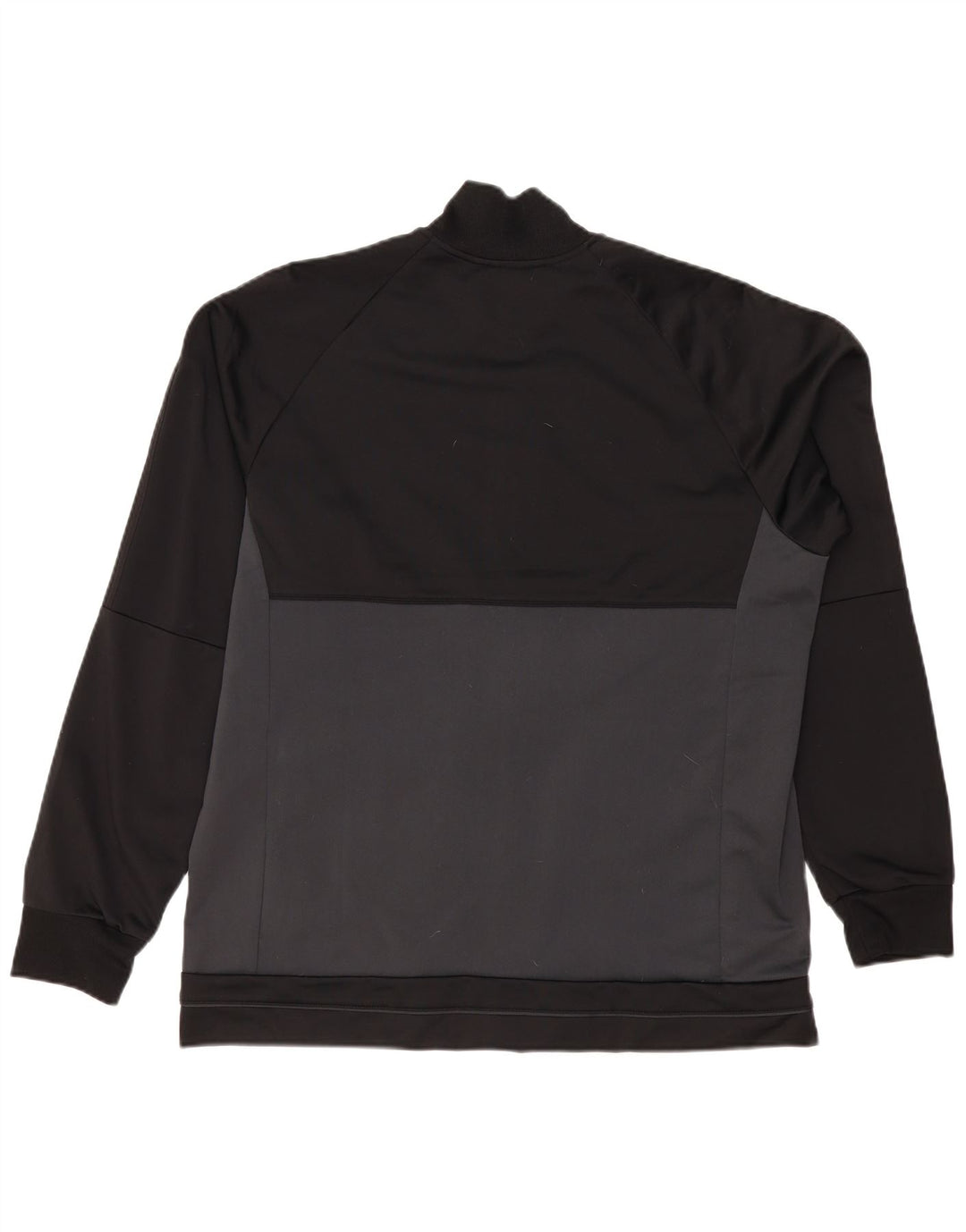 Giacca da tuta da uomo Adidas XL in poliestere color block grigio