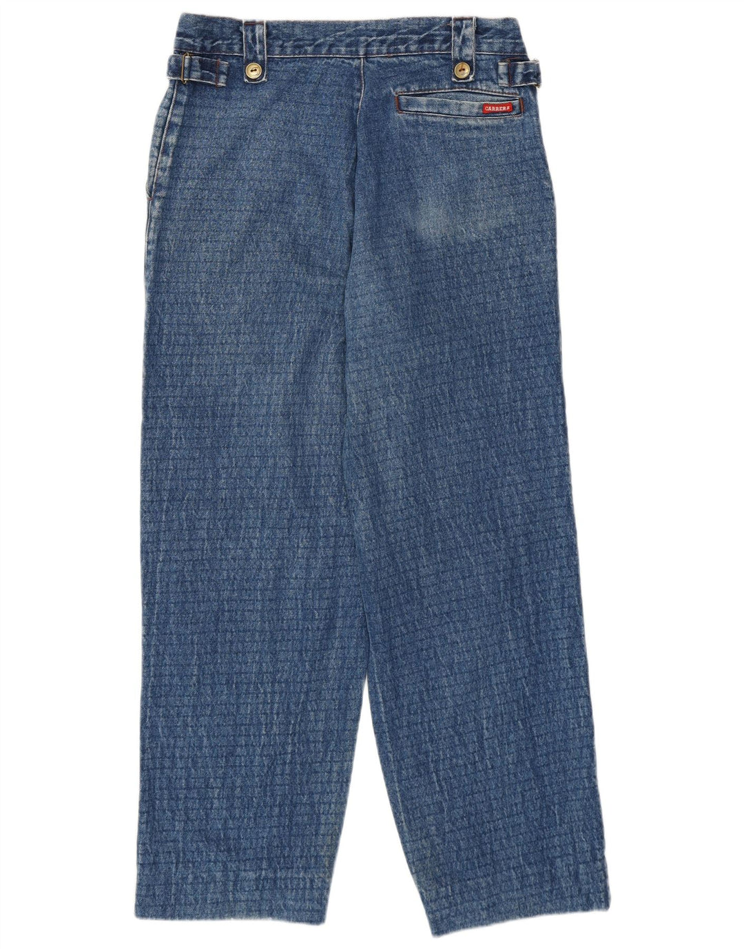 Jeans larghi da donna a vita alta Carrera W32 L27 cotone blu