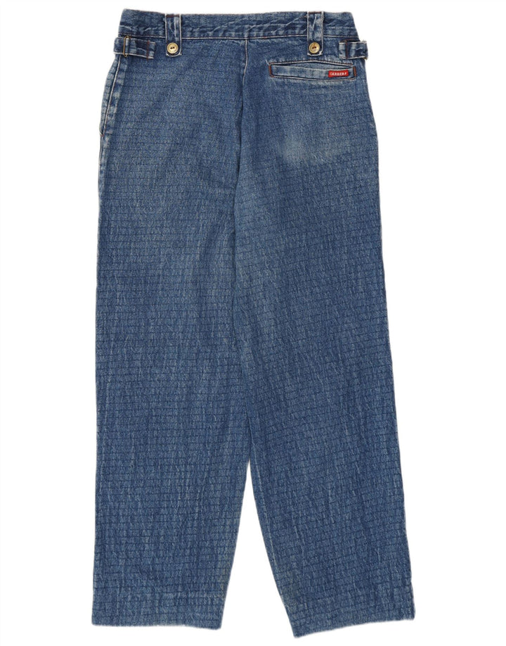 Jeans larghi da donna a vita alta Carrera W32 L27 cotone blu