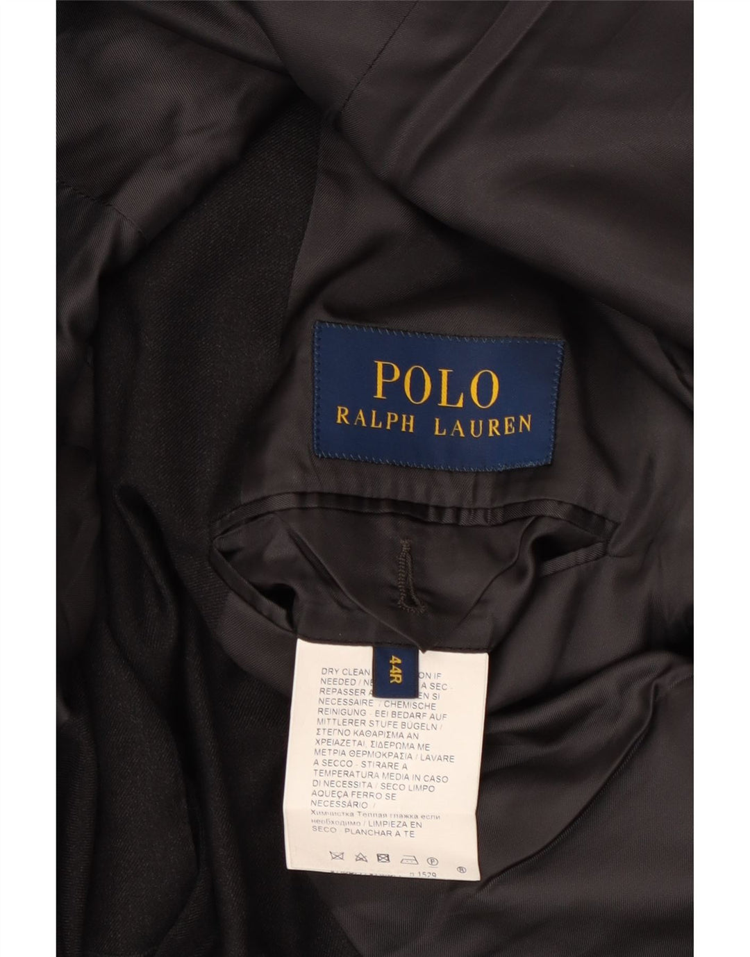 Polo Ralph Lauren Giacca blazer a 2 bottoni da uomo UK 44 XL Lana grigia