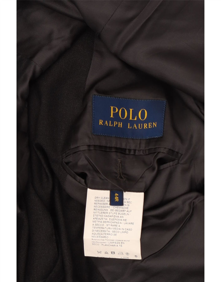Polo Ralph Lauren Giacca blazer a 2 bottoni da uomo UK 44 XL Lana grigia