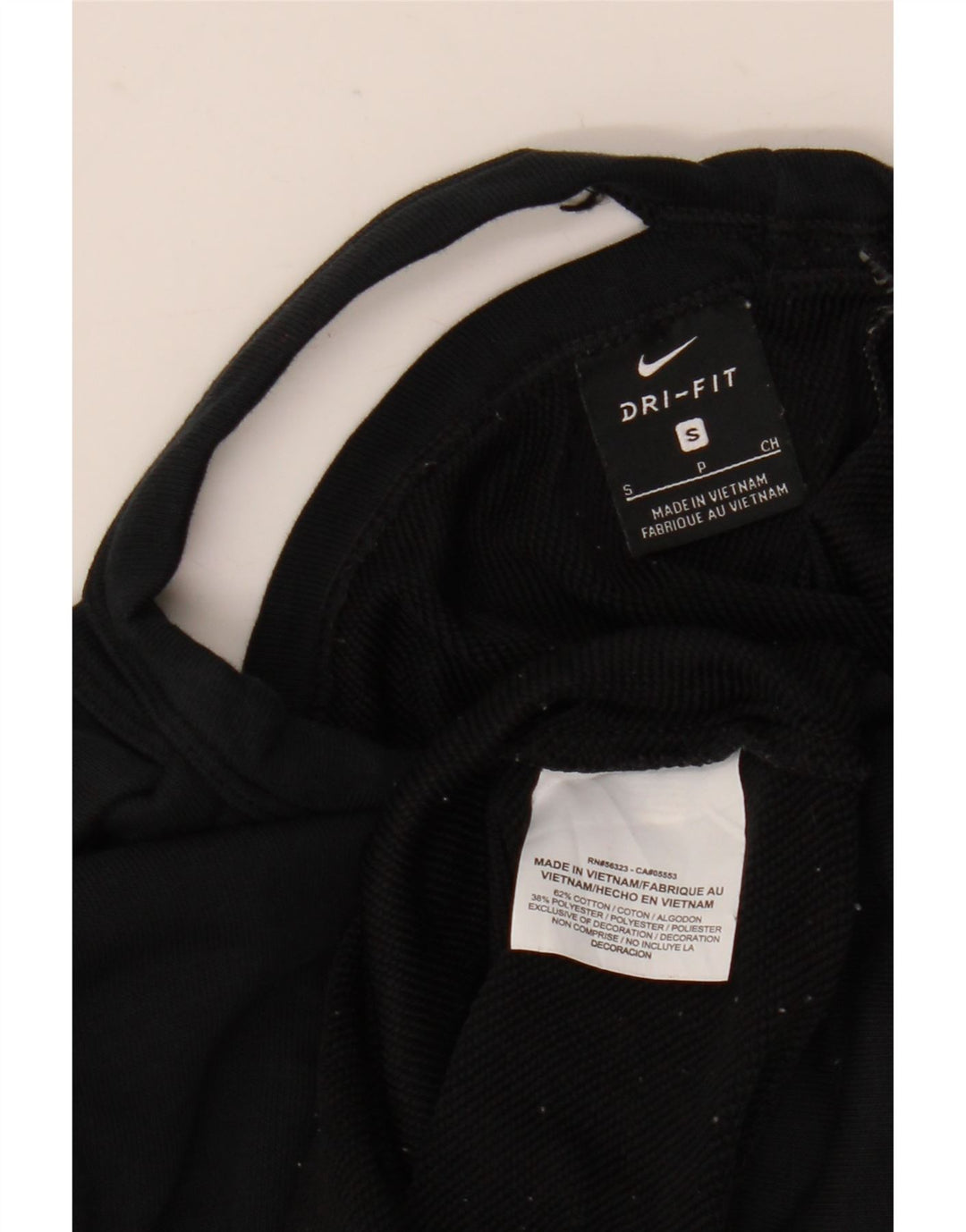 Felpa oversize da donna Nike Dri Fit, maglione UK 10, piccola, cotone nero