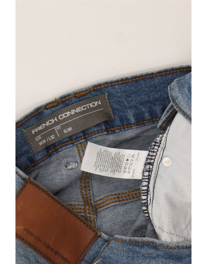 Jeans slim da uomo French Connection W36 L32 cotone blu