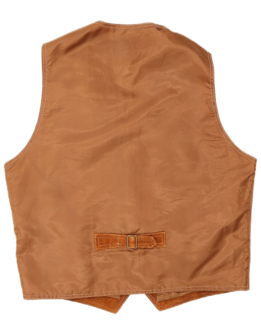 Gilet da uomo in pelle scamosciata Pionier in pelle marrone medio