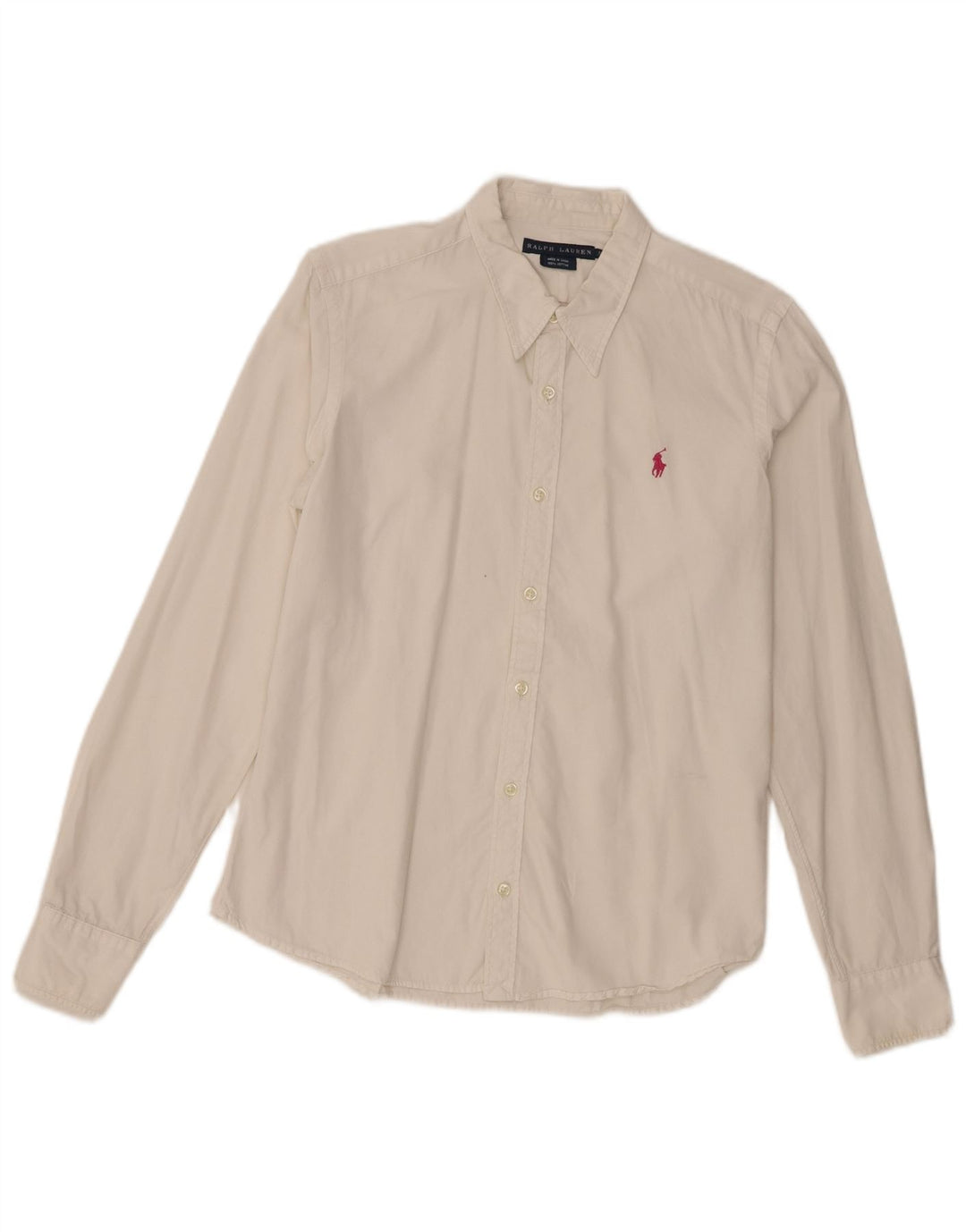 Camicia da donna Ralph Lauren US 12 Large in cotone bianco