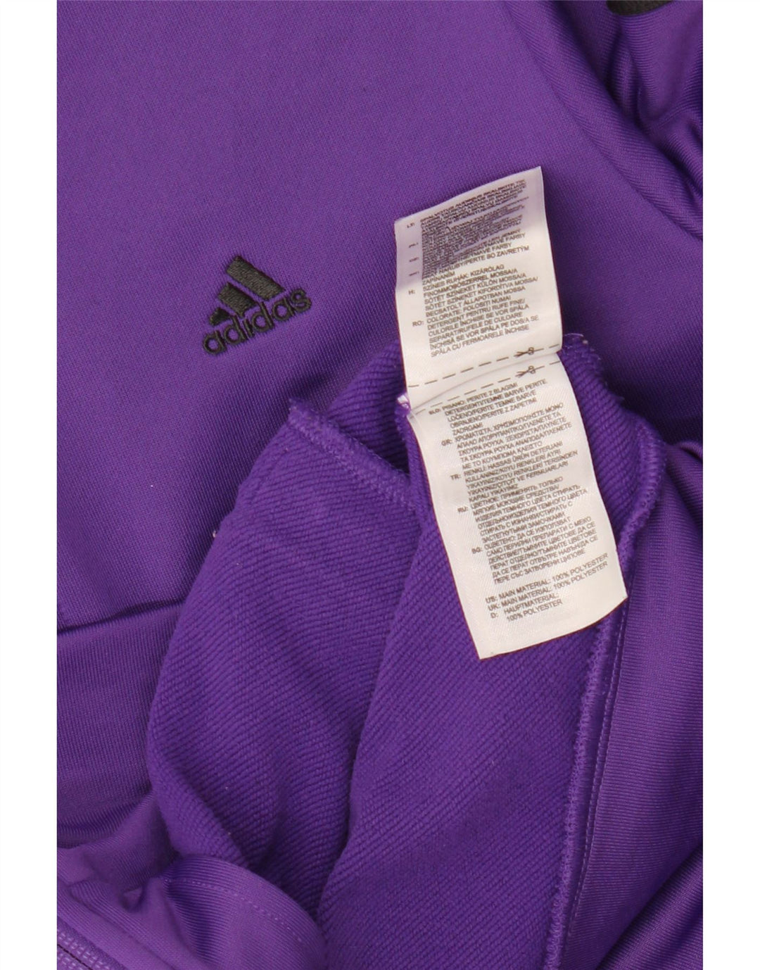 Giacca da tuta da donna ADIDAS UK 12 poliestere viola medio