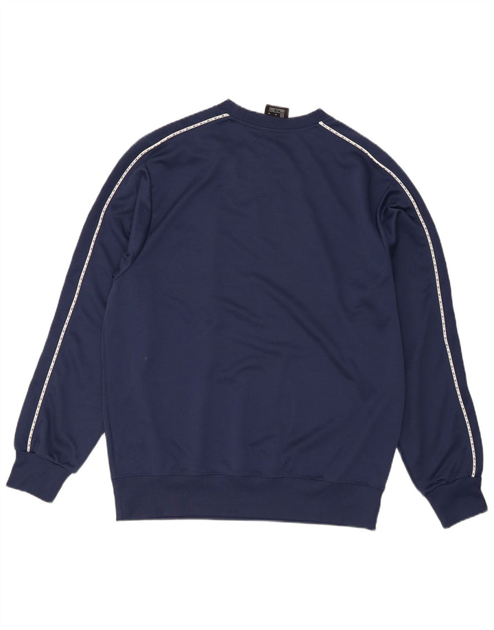 Felpa Nike da uomo con vestibilità grafica standard, maglione medio, blu navy in poliestere