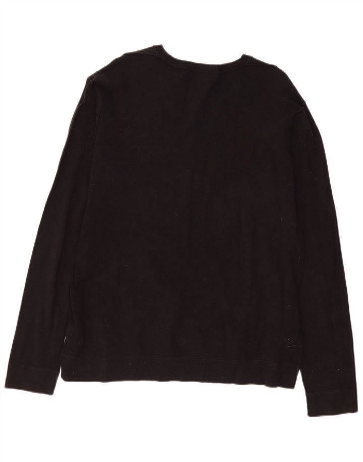 Maglione Zara da uomo con scollo a V XL Nero
