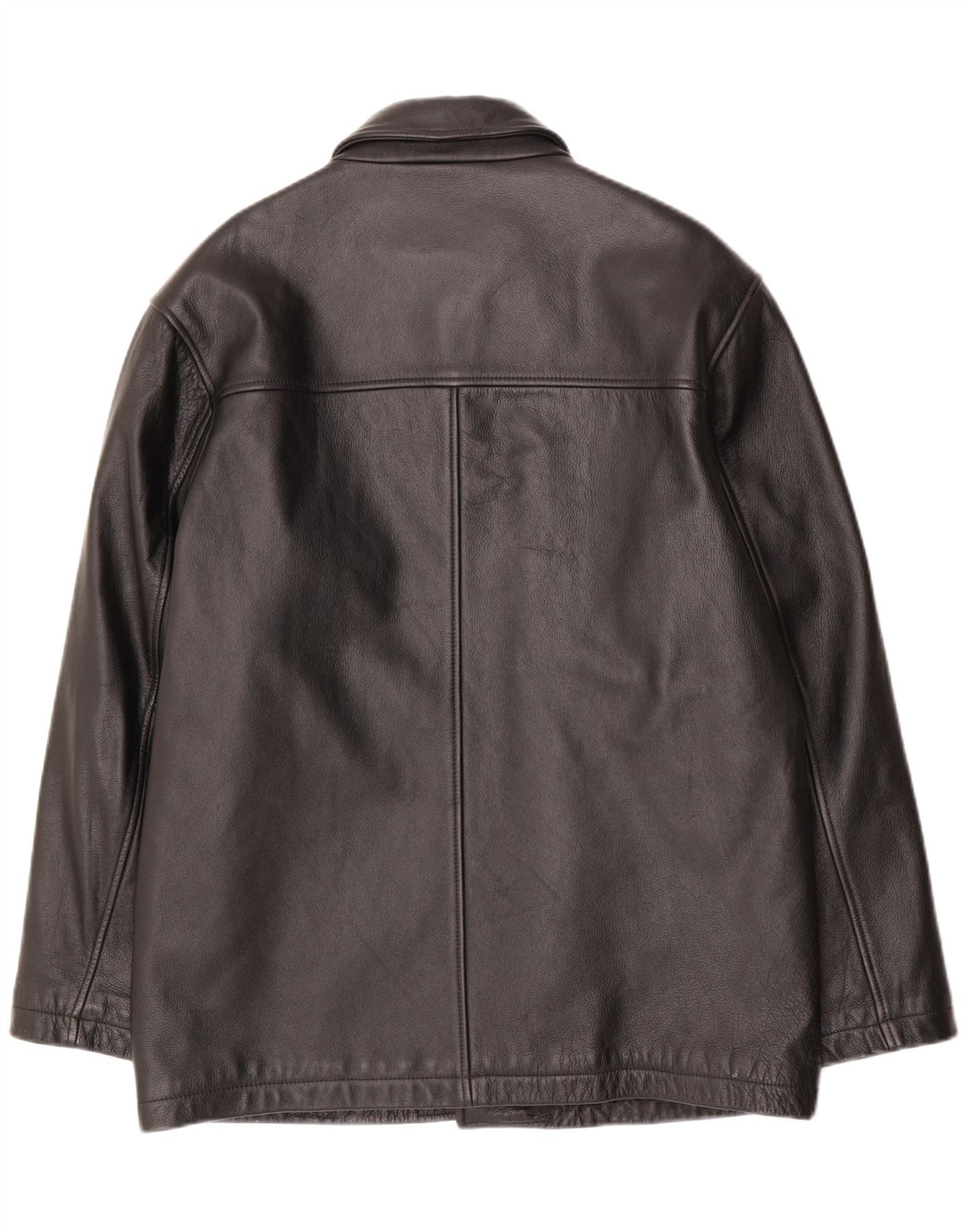 Giacca in pelle da uomo VINTAGE UK 40 grande in pelle nera