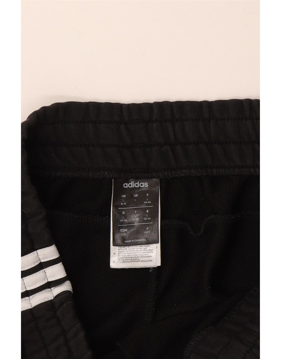 Pantaloni da tuta da donna ADIDAS Joggers UK 16/18 grandi cotone nero