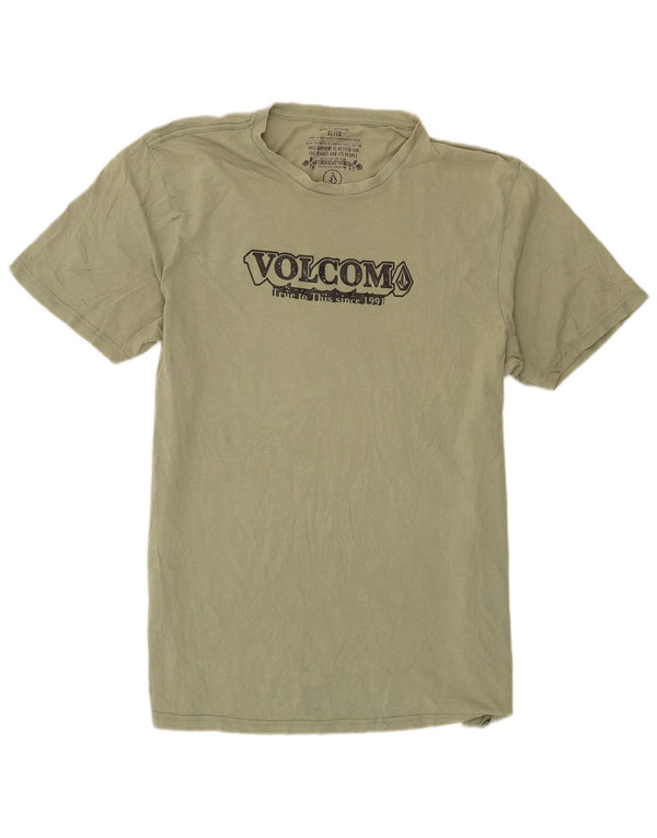 Volcom Mens Graphic T-Shirt Top XL Green Cotton