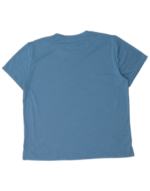 T-shirt Nike da uomo Dri Fit Top XL blu poliestere
