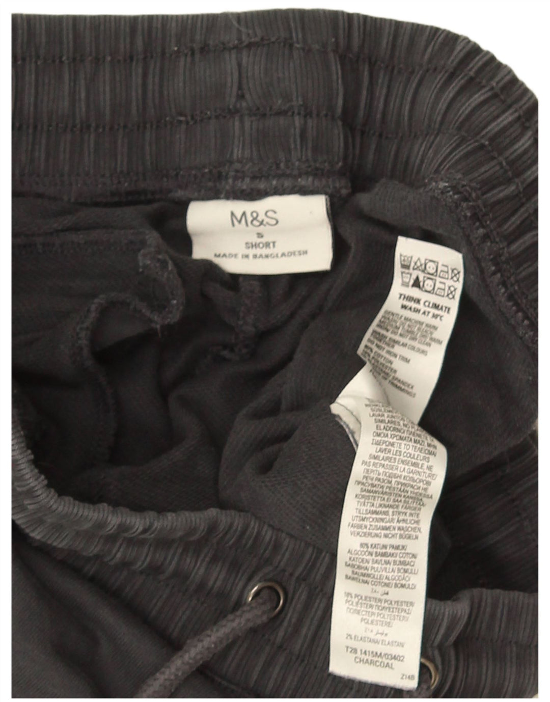 Pantaloni da tuta da uomo Marks & Spencer piccoli in cotone grigio