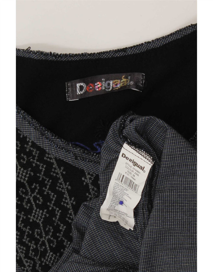 Abito Desigual da donna a vita bassa EU 38 Patchwork medio blu navy