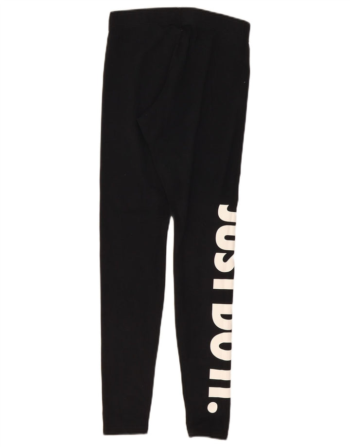 Leggings grafici da donna Nike UK 8 piccoli in cotone nero