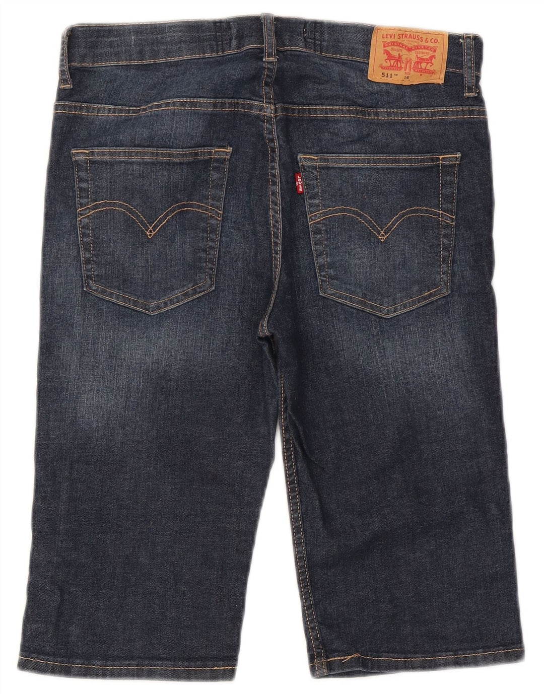 Levi's Ragazzi 511 Pantaloncini di jeans slim 15-16 anni W30 Cotone blu