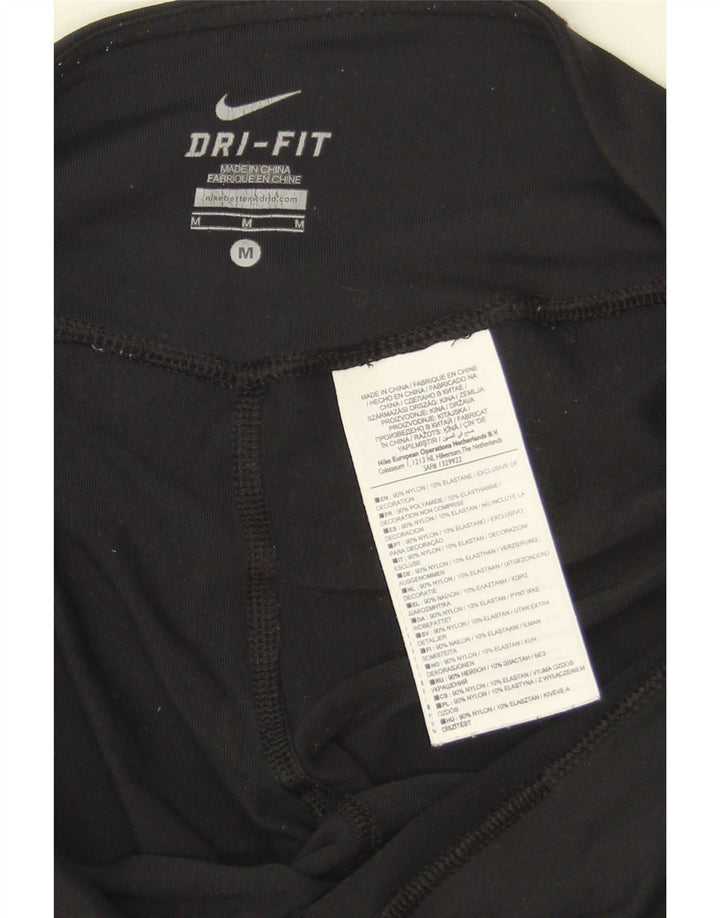 Leggings Nike Dri Fit Capri da donna UK 14 nylon nero medio
