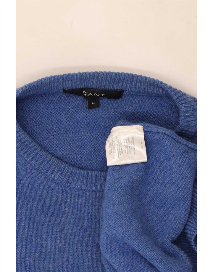 Gant Uomo Maglione Girocollo Maglione Grande Lana Blu