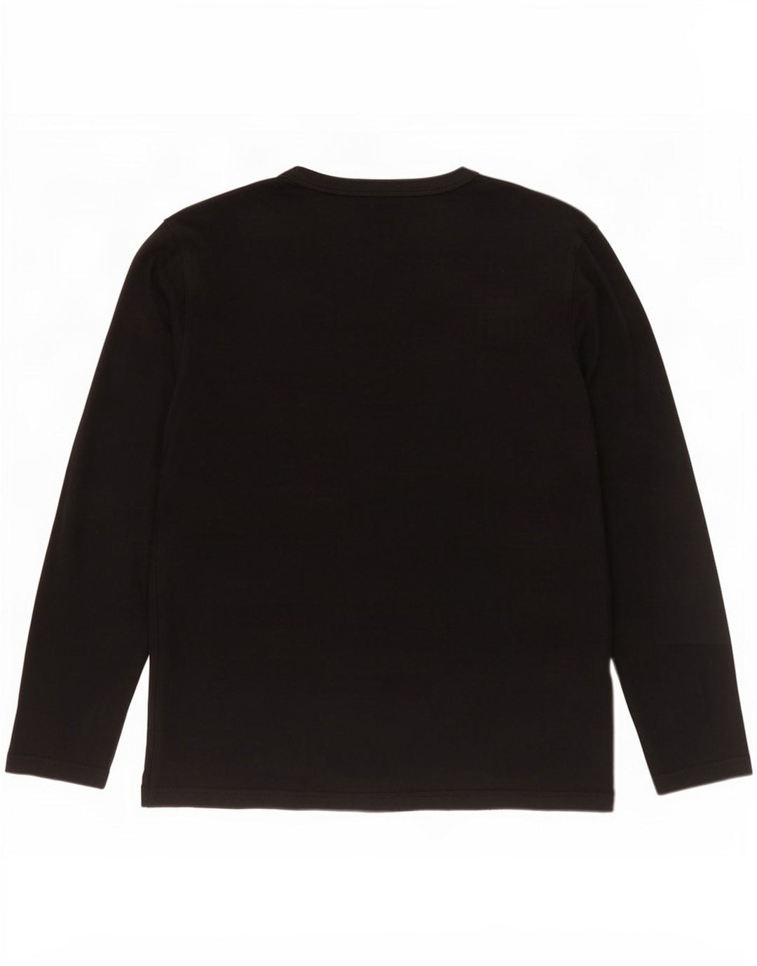 Jack & Jones Top grafico da uomo a maniche lunghe grande in cotone nero