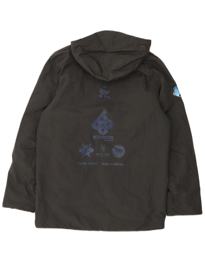 Giacca a vento con cappuccio grafica da uomo The North Face UK 38 Grigio medio