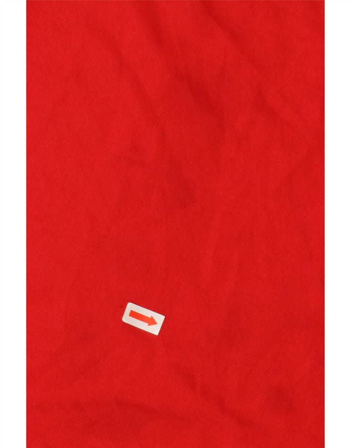 T-shirt Nike Fit Dry da donna, top US 8/10, poliestere color block rosso medio