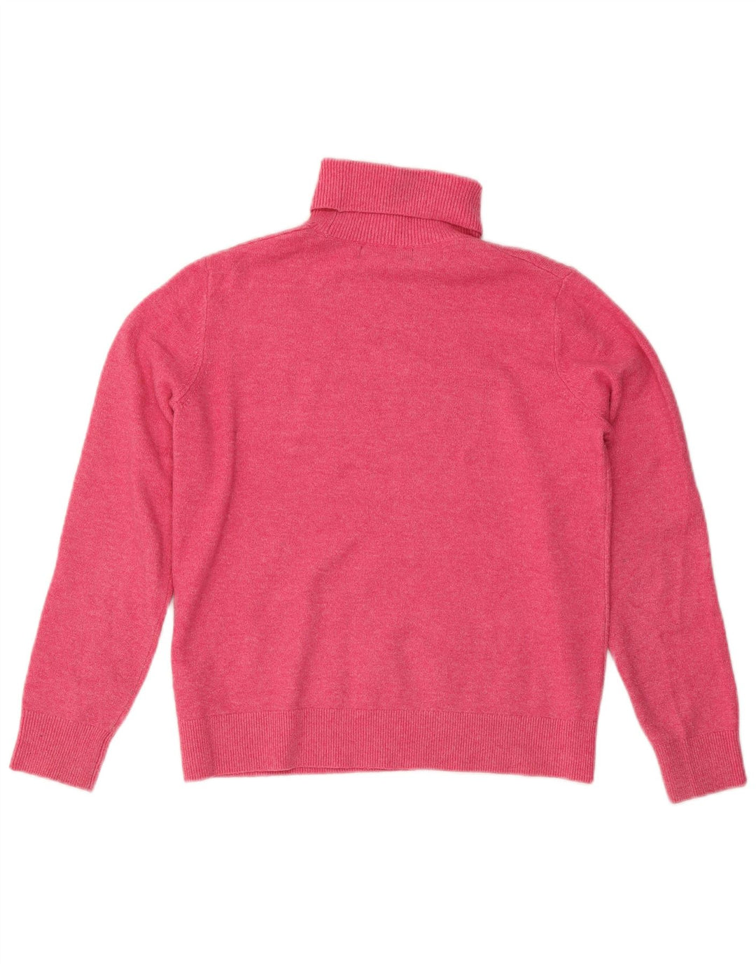Maglione maglione a collo alto da donna Marks & Spencer UK 10 piccolo rosa chiazzato
