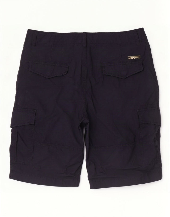 Pantaloncini cargo da uomo Superdry W32 cotone blu navy medio