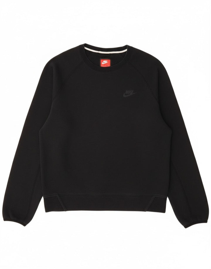 Felpa Nike Uomo Maglione Piccolo Cotone Nero