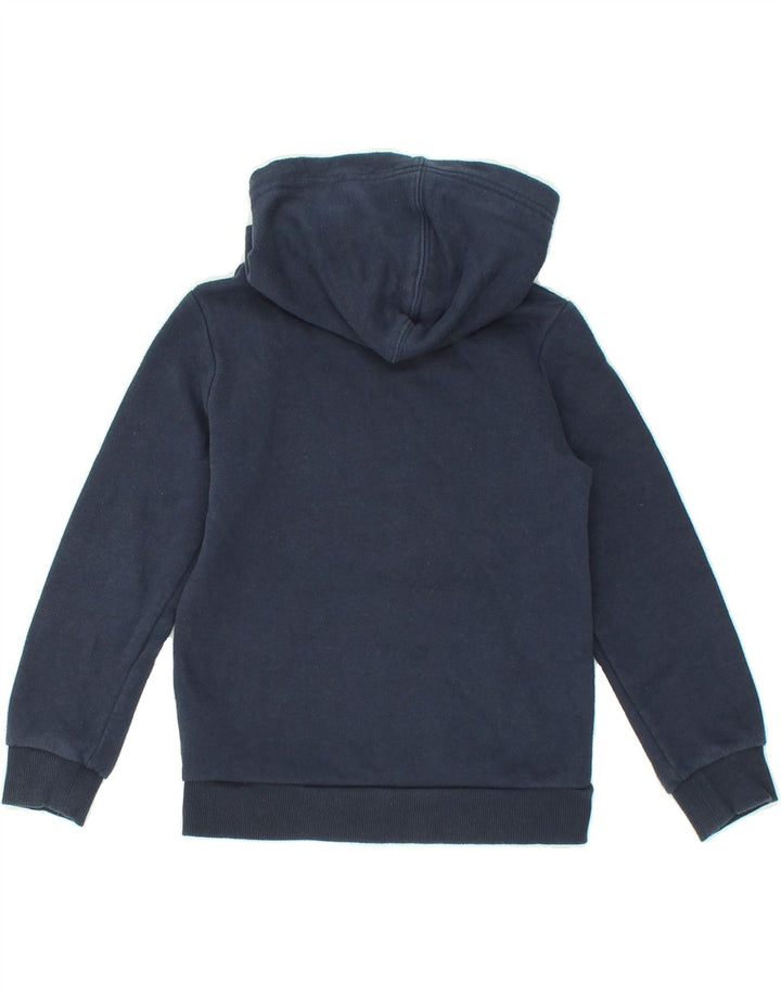 CONVERSE Boys Hoodie Jumper 7-8 Years Navy Blue Cotton Vintage Converse and Second-Hand Converse from Messina Hembry 