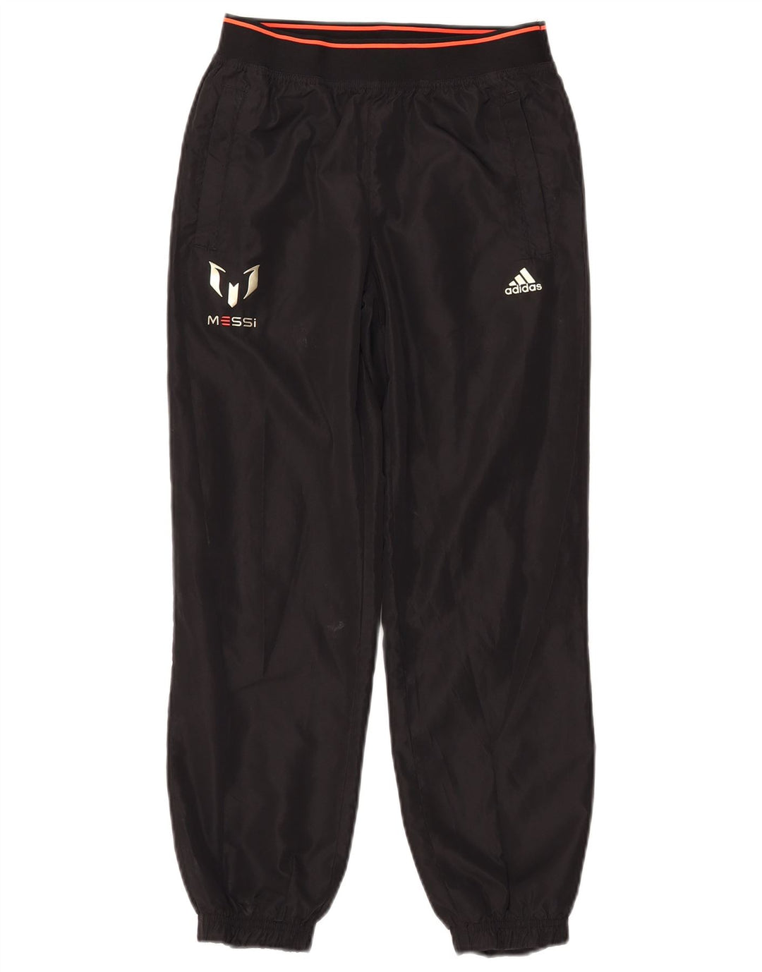 Pantaloni da tuta ADIDAS da bambino MESSI da jogging 11-12 anni in poliestere nero