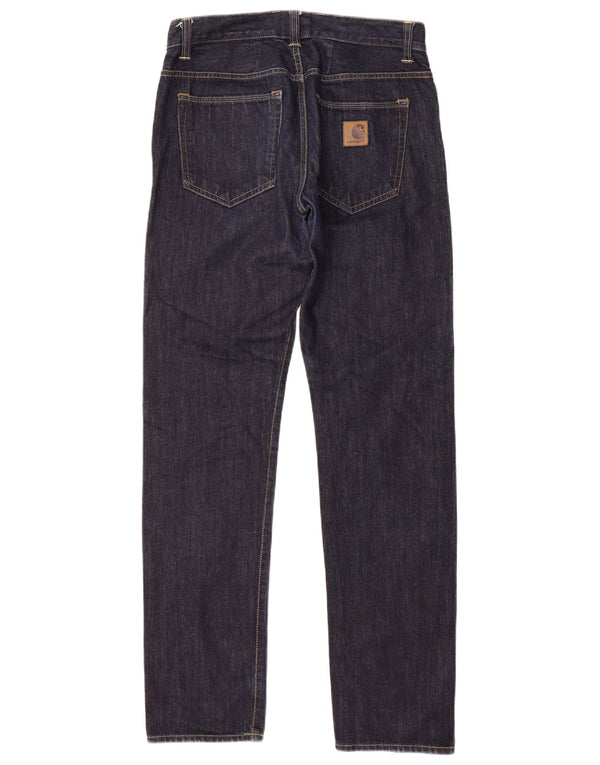 Jeans dritti da uomo Carhartt W32 L34 cotone blu navy