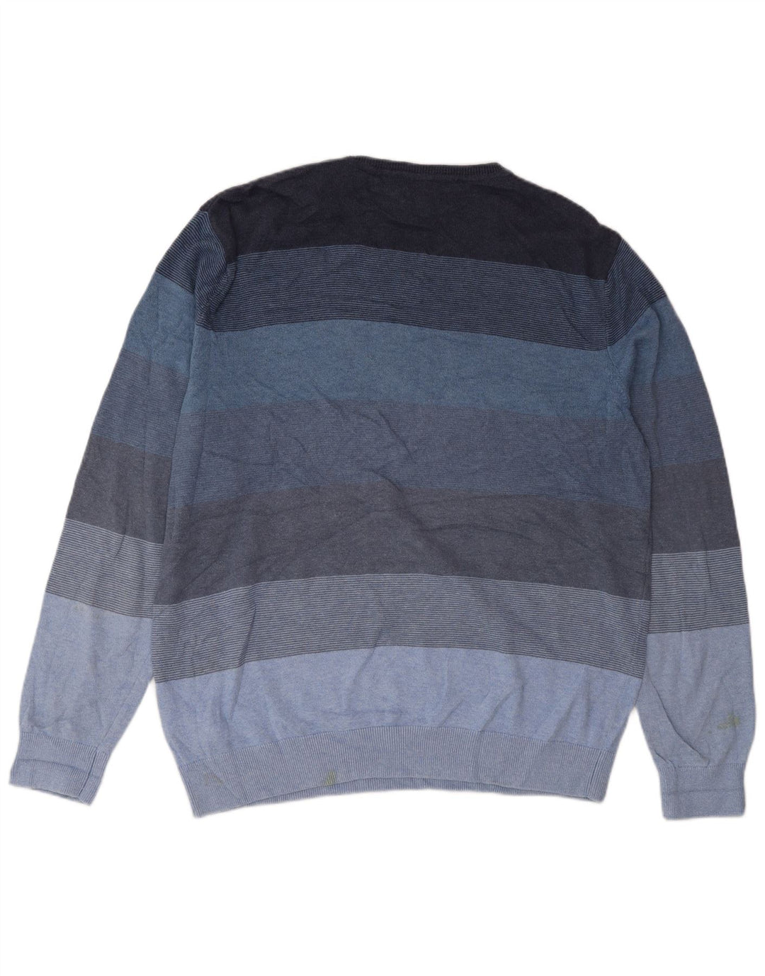 Maglione maglione girocollo da uomo Marks & Spencer a righe grandi blu