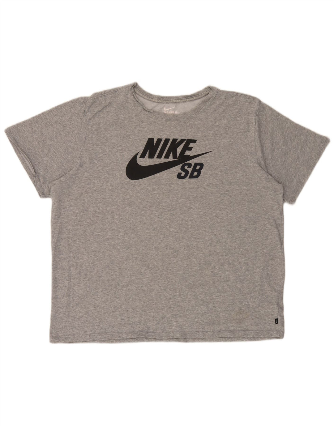 T-shirt grafica Nike da uomo con taglio atletico, 2XL, grigio chiazzato
