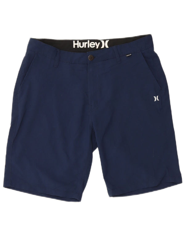 Pantaloncini chino da uomo Hurley W34 Large blu navy in poliestere