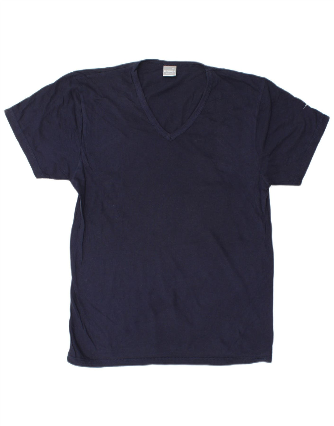 T-shirt Diadora Uomo Top Large Blu Navy in cotone
