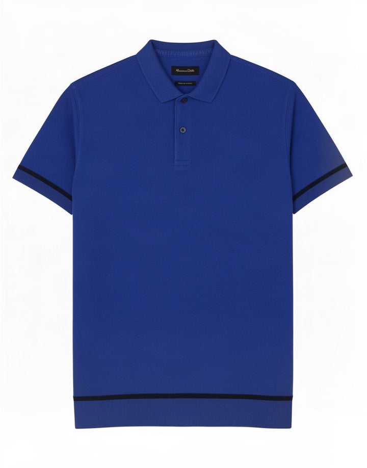 Polo da uomo Massimo Dutti a righe grandi blu