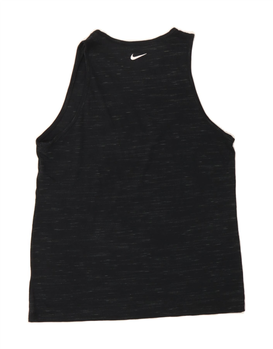NIKE Womens Dri Fit Vest Top UK 12 Medium Black Flecked Vintage Nike and Second-Hand Nike from Messina Hembry 