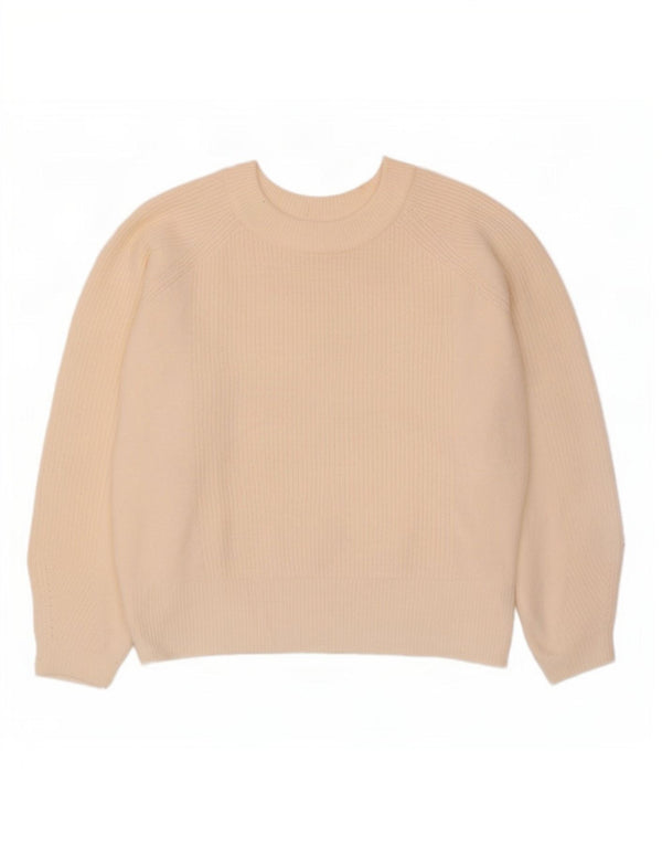 Maglione maglione con scollo a barca da donna Marks & Spencer UK 18 XL bianco sporco