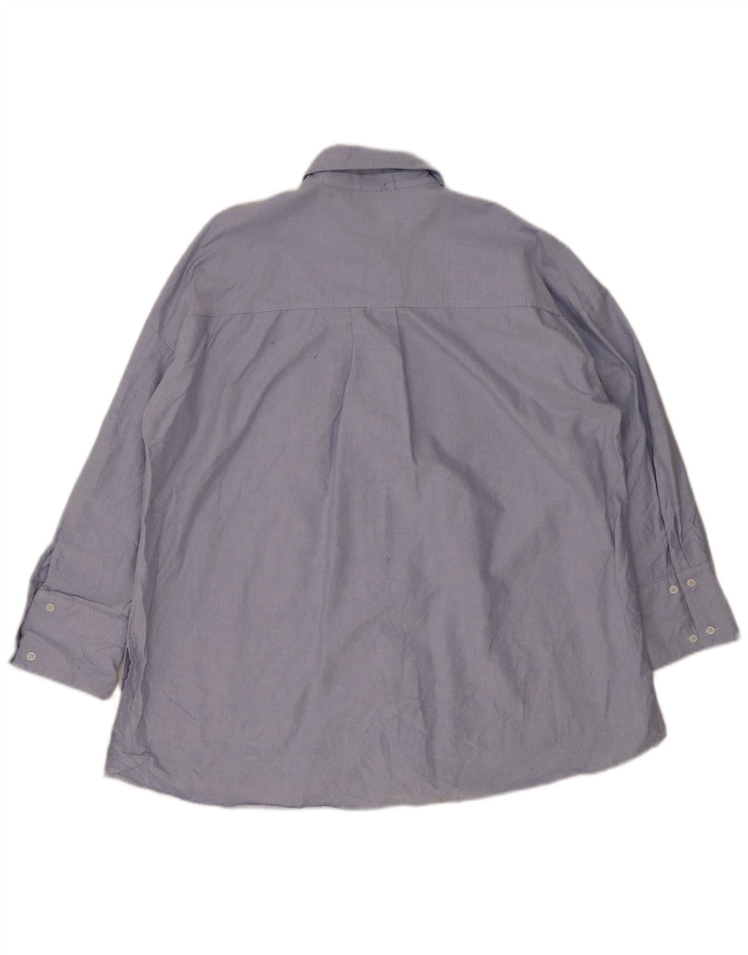 Camicia oversize lunga da donna Zara UK 14 Cotone blu medio