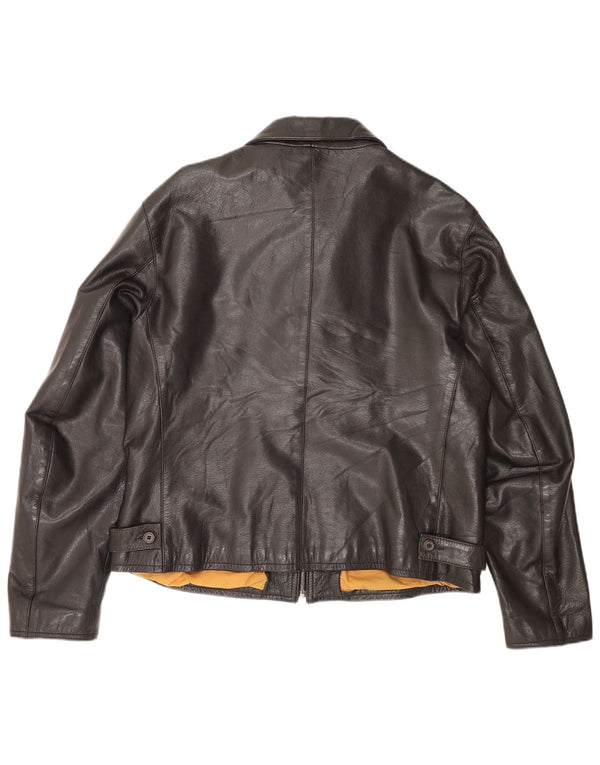 Giacca in pelle da uomo Protagonist UK 40 Large Nera