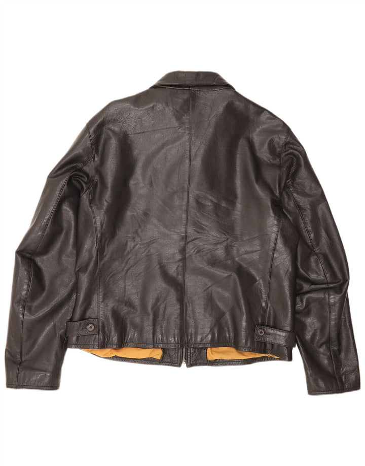 Giacca in pelle da uomo Protagonist UK 40 Large Nera
