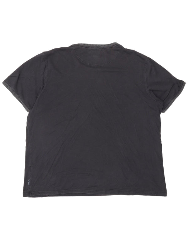 T-shirt da uomo TED BAKER Top 2XL cotone blu navy